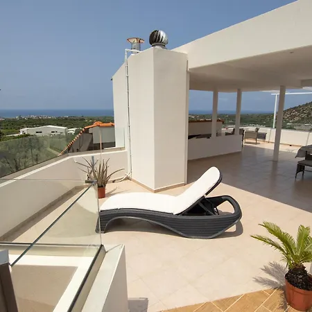 Rooftop Loft At With An Amazing View Malia